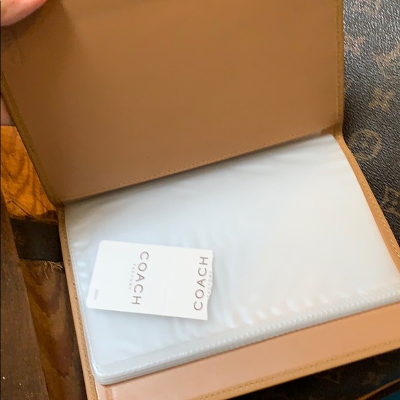 NWT Coach photo book camel leather - Picture 2 of 4